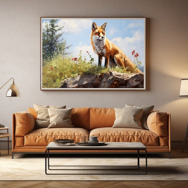 Fox Acrylic Painting